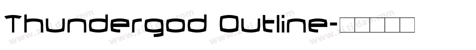 Thundergod Outline字体转换
